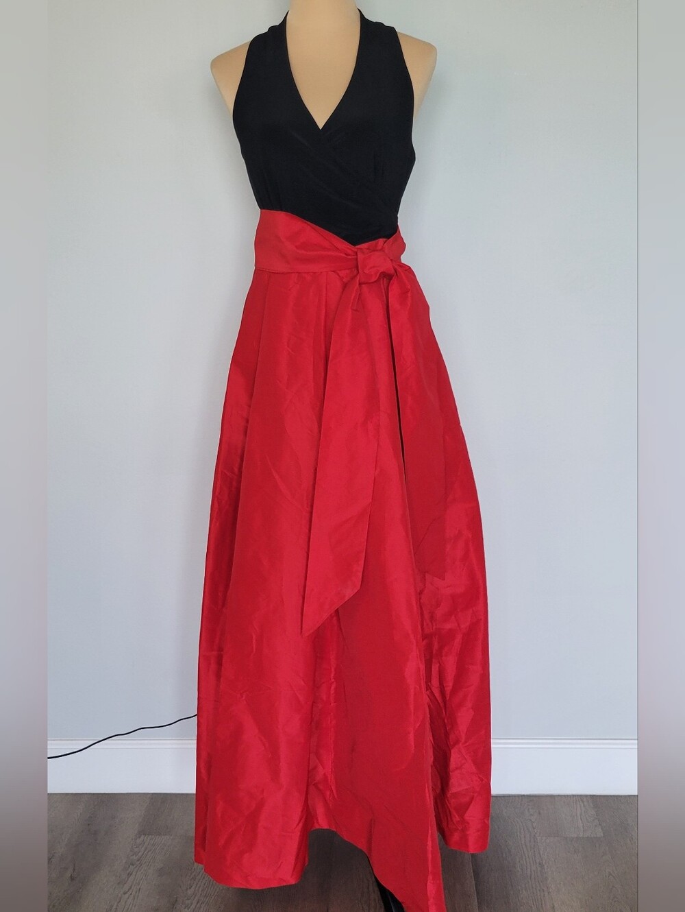 NWT Lauren Ralph Lauren Atelier Taffeta Skirt A-Line Tie-Waist Maxi Gown Size 10 - Picture 3 of 16